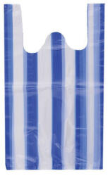 Ingvállas táska 280 x 500 mm 500 db/csomag kék-fehér csíkos - veryjet