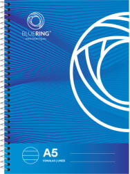 BLUERING Spirálfüzet A5, 70lap Bluering® vonalas - veryjet