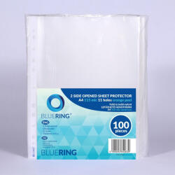 BLUERING Genotherm lefűzhető, A4, 115 micron narancsos felül és belül nyitott Bluering® 100 db/csomag,
