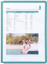 Durable Bemutatótábla panel, A4, 5 db/csomag, Durable Sherpa zöld (560605) - officefirst