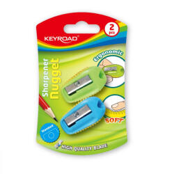 Keyroad Hegyező 1 lyukú 2 db/bliszter Keyroad Nugget vegyes színek (KR970532) - veryjet