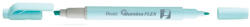 Pentel Szövegkiemelő kétvégű 1/3, 5mm, vágott és kúphegyű, Pentel pasztell kék (SLW11P-SE) - veryjet