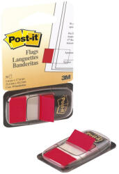 3M Jelölőcímke 25, 4x43, 2mm, 50lap, műanyag, 3M 680-1 piros (A-70-0713-9271-9) - officefirst