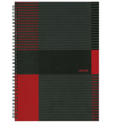 Marker Spirálfüzet A5, 80lap kockás, keményfedelű Marker Linear (A-402419) - officefirst