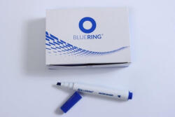 BLUERING Flipchart marker rostirón vizes vágott végű 1-4mm, Bluering® kék (JJ20572C) - veryjet