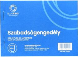 Bluering Szabadságengedély A6 50x2lapos B. 18-49/V Bluering® - officefirst