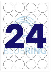  Etikett címke, 40mm, kör 100 lap, 24 címke/lap (ET40MMKOR) - officefirst