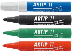 ICO Flipchart marker vízbázisú 3mm, kerek Artip 11 fekete (9580016006) - veryjet