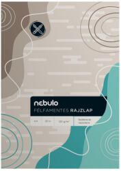 Nebulo Rajzlap félfamentes A4, papírszalagos 10 ív/csomag, Nebulo (P-RFFM-A4/10-PSZ) - veryjet