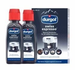  Vízkőoldó folyadék kávéfőzőhöz 2x125 ml Durgol Swiss Espresso