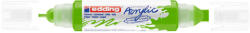 edding Akril marker 2-3mm, és 5-10mm, 3D kétvégű Edding 5400 sárgászöld (7580247021) - veryjet