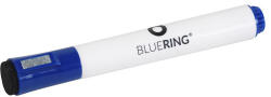 BLUERING Táblamarker 3mm, mágneses, táblatörlővel multifunkciós Bluering® kék (20576) - officefirst