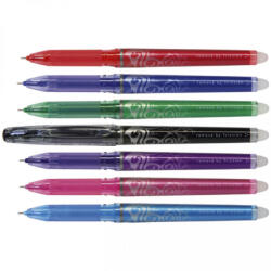 Pilot Rollertoll 0, 5mm, tűhegyű törölhető Pilot Frixion Point, írásszín fekete (BL-FRP5-B)