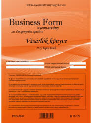 Bluering Vásárlók könyve A4, álló 25x2lapos B. 11-1/V/UJ Bluering® (NYOMTB111VUJ) - officefirst