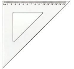 ANTILOP Vonalzó háromszög 45° 15, 5cm, műanyag Antilop - officefirst