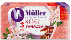 Müller Papírzsebkendő 3 rétegű 100 db/csomag Kelet Varázsa - officefirst