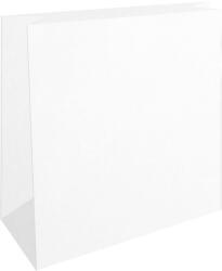  Tasak redős-talpas tasak 50x55x10cm, kraft fehér (37592) - officefirst