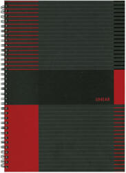 Marker Spirálfüzet A6, 80lap kockás, keményfedelű Marker Linear (A-402421) - officefirst