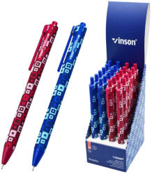 Vinson Golyóstoll nyomógombos 0, 7mm Vinson Graphic F12 vegyes test displ 24 db/display (F12) - veryjet