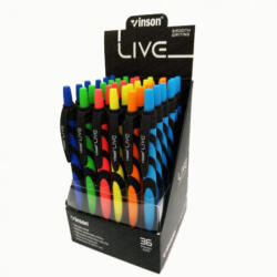 Vinson Golyóstoll nyomógombos 1, 0mm Vinson Fine 1008 vegyes displ 36 db/display - veryjet