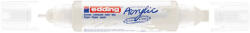 edding Akril marker 2-3mm, és 5-10mm, 3D kétvégű Edding 5400 fehér (7580247017) - officefirst