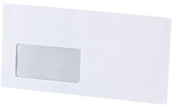 Bluering Boríték LA4 enyvezett bélésnyomott bal ablakos 35x90mm A20B20 Bluering® fehér (BORLA4ENYV3590B) - officefirst