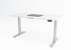  Birou reglabil pe inaltime TerrA9 Performance WHITE- 2 motoare marca Timotion + aplicatie bluetooth, CADRU ALB (Dimensiune blat: 137x67 cm, Culoare blat: Stejar 18mm) (A9WH137STJ)