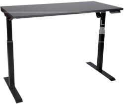 Terra Mob Prod Birou reglabil electric TerrA3 s BLACK - profil pătrat , 1 motor, cadrul negru (Dimensiune blat: 137x67 cm, Culoare blat: Alb 25mm) (A3SBK137WH)