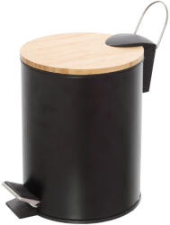  Cos de gunoi Haiti, negru, 3L, cu pedala si capac (115012) Cos de gunoi