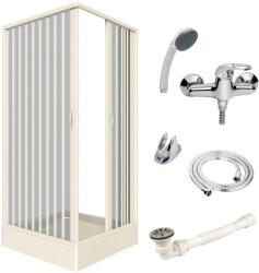 Italbox Pachet cabina Luna, cu cadita si baterie dus (Dimensiuni cabine dus: 90 x 90 cm) (S1BXL20902LRE)