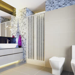 Italbox Paravan dus Venere, usi armonice, fara cadita, material pvc (Deschidere centrala: 130 cm) (BXL11302C0E)