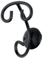  Agatatoare prosop Siena, metal lucrat manual, negru (150002-B)