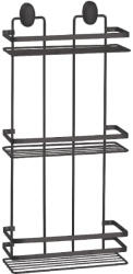 Feridras Etajera baie Cover Black, 3 polite, negru (015806)