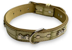 Mpets Bling nyakörv strasszköves csontokkal L 2, 5x35-40cm fehér (M10809999C)