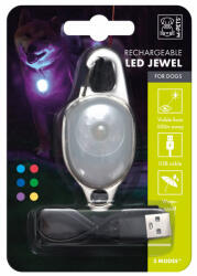 Mpets LED villogó nyakörvre 500m látótáv USB töltős (M10840499) - petportal