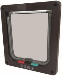 M-PETS Doras 4 irányú macskaajtó 195x190mm/169x160mm barna (M20800014)