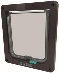 M-PETS Doras 2 irányú macskaajtó 195x190mm/169x160mm barna (M20800114)