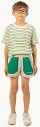 Tinycottons gyerek rövidnadrág COLOR BLOCK SHORT bézs, nyomott mintás, SS25-251 - bézs 152