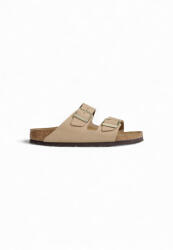 Birkenstock Arizona Soft Footbed Sandale de Piele pentru Damă Bej Înguste Fit 1019016 (1019016)