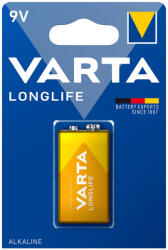 VARTA Elem 9V-os 6LR61 E Longlife 1 db/csomag, Varta (4122101411) - iroda-ellatas