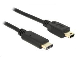 Delock Кабел USB Type-C 2.0 мъжки > USB 2.0 Type Mini-B мъжки 2m Черен, 111060, Кабел (83336) (83336)