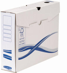  Archiváló doboz A4, 80 mm, FELLOWES Bankers Box Basic, 25 db/csomag, kék-fehér (4460102)