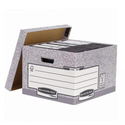 Fellowes Archiváló konténer, karton, nagy, Fellowes® Bankers Box System, 10 db/csomag, (01810-FFEU) - nyomtass-olcson