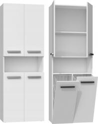 Topeshop Adino Lungo Fürdőszobai Szekrény - Fehér (NEL 2K DK BIEL KPL) (NEL 2K DK BIEL KPL)
