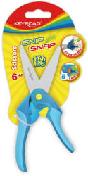 Keyroad Olló 15 cm tompa fejű Keyroad Snip Snap vegyes színek (KR971696) - iroda-ellatas