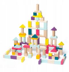 Cubika Oktató fa építőkockák Cubika 100 darabos (6515184)