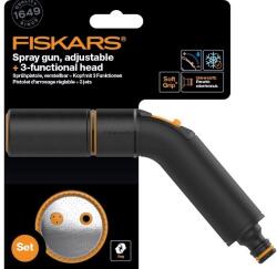 Fiskars Comfort Locsolópisztoly, Állítható Locsolófej + 3 Funkciós Öntözőfej