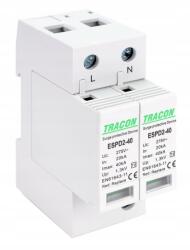 Tracon Túlfeszültség-korlátozó T2, Ac, cserélhető betétek ESPD2-40-2P Tracon (ESPD2-40-2P)