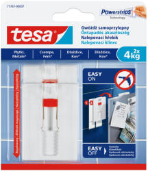 tesa Akasztószög öntapadós, állítható sima felületekhez 4 kg teherbírás 2 darab/bliszter Tesa Powerstrips (77767-00007-00) - veryjet