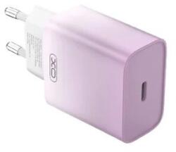 Tokgalaxis Telefon töltő: XO CE18 - Type-C (USB-C) fehér/lila hálózati töltőfej, 30W (CE18-lila-feher)